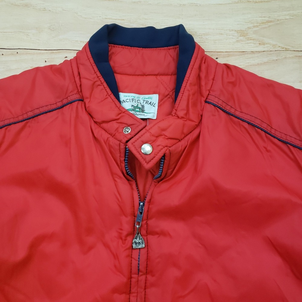 Vintage Pacific Trail Jacket‎ Mens Large Quilted Full Zip Outdoors Coat 80s 90s - Picture 3 of 10